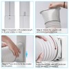 Kerykwan Portable Air Conditioner Window Vent Kit with 5.9” Exhaust