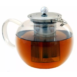 Life Upgrade Kozy Kettle - 5 Cup Glass Teapot with Removable Stainless Steel ...