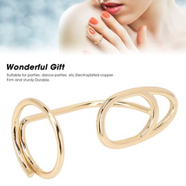 Nail Rings, Nail Art Fingernail Rings Unique Stylish Women Finger Nail Cover Ring Decoration Jewelry Gift Fingernails Tip Rings Fingernail Protective Nail Cap Cover Rings Nail Accessories(3044 Gold)