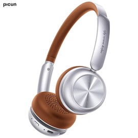 Picun R2 Pro Wireless Headphones with ANC, 50 Hours Playtime, App Support, Custom EQ3 Sound, Music Controls, 80s 90s Throwback Design, Lightweight Audio Electronic Earbuds,  traveling gadgets, Aesthetic Multicolor Headset Bluetooth Connection Retro - Col