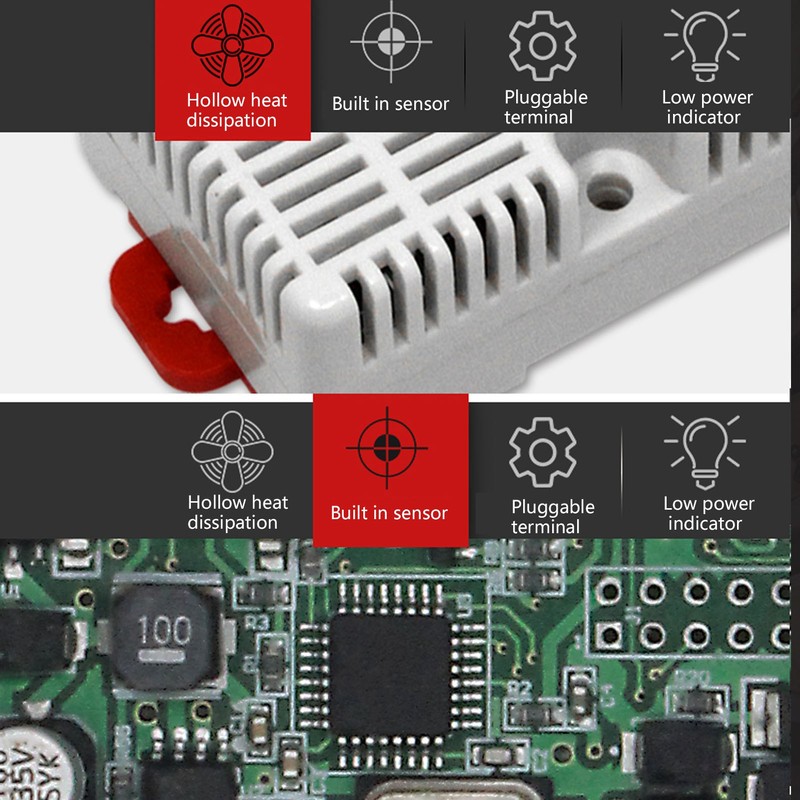 Temperature Humidity Transmitter RS485 Signal Temperature Humidity Sensor Module DC12V