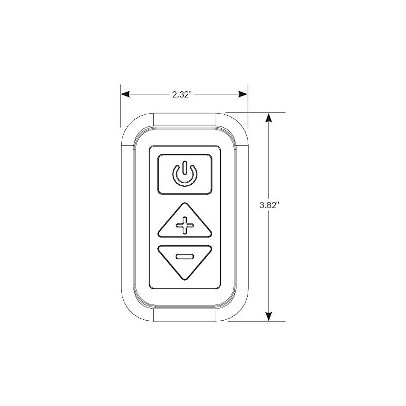 Manufacturers' Select ITC Backlit LED RV Light Digital Dimmer in