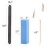 Tbestmax 100 Pcs Orange Sticks for Nails Double Sided Multi
