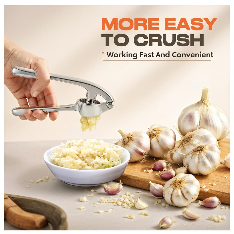 Kitchen Garlic Press Stainless Steel High Quality Rustproof and Dishwasher