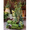 asca Artificial Moss Mat, Green, Approx. 11.6 x 11.6 x