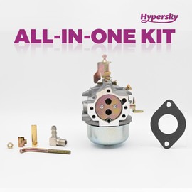 Hypersky Carburetor for Kohler K321 K341 Cast Iron Engine 14hp 16hp Carb with k241 Gasket kit Choke Shaft Replace 45 853 09-S