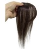 3D Natural Human Hair Fringe Clip Ins Bangs Transparent Silk