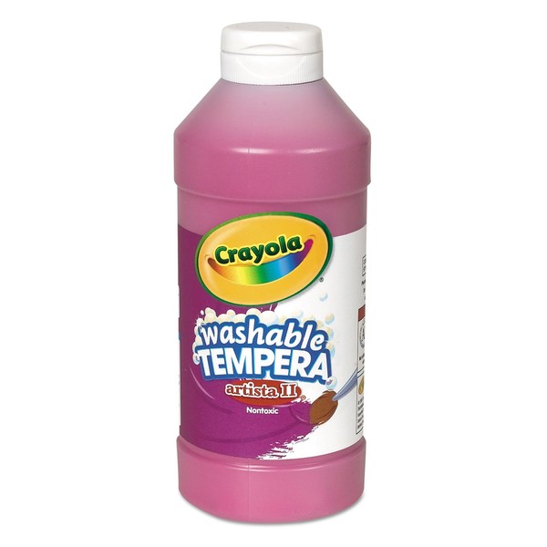 Crayola 543115069 Artista II Washable Tempera Paint Magenta 16 oz