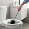 COM-FOUR 2x toilet brush with brush head, stainless steel handle