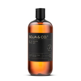 SOJA&CO. Shower Gel | Pine + Cedar Bark | Hand poured in Canada | For all skin types, including sensitive skin | Vegan & Cruelty-Free