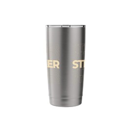 Vintage Stryker, Ohio Repeating Text Stainless Steel Insulated Tumbler