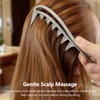 Wide Tooth Hair Combs Set of 10pcs, Black & Silver