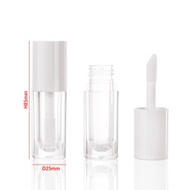 COSIDEA - 14 tubos vacíos de 6 ml para brillo de labios para bricolaje, Blanco