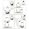 HUIXHAO Electric bilge pump 12V 1100GPH,Non-Automatic Marine Submersible Boat Bilge
