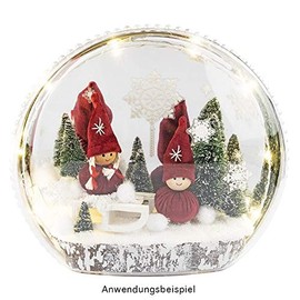 Ideen mit Herz Cute Winter Dolls, Christmas Gnome, Christmas Decoration, Made of Wood, Felt and Knit, Winter Children (Finja & Manni, 9 cm High, Pack of 3)