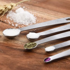 Measuring Spoon Set Dosing Spoon Set Stainless Steel Kitchen Measuring Spoon Cooking Baking Measuring Spoon Stainless Steel with Scales Easy to Use Measuring Spoon Tea Spoon Set for Baking Cooking