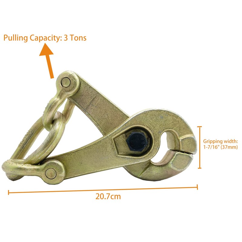 3 Ton Auto Body Pulling Clamp, Jiaroutk Self-Tightening Scissor Clamp