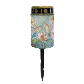 Fuojuvelie Cemetery Solar Lights for Grave Hummingbird Grave Decorations for Cemetery Waterproof Dusk to Dawn Sensor Grave Lamp Bereavement Gifts