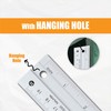 8 Inch Aluminum Non Slip Rulers for Drawing, Set of