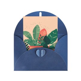 WYJLTTYT Indoor Small Green Plants Greeting Cards Cute Wedding Card Thinking Of You Cards Thank You Cards Blank Cards With Envelopes ï¼Œ4 X 6 Inch