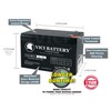 VICI Battery 9Ah 12V Sealed Battery Fits Aqua Vu Marcum