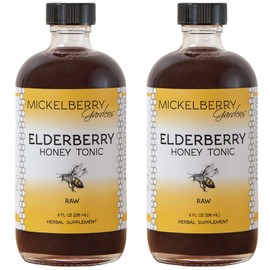 Mickelberry Gardens Elderberry Honey Tonic, Sambucus Syrup, Black Elderberry - Immune Support for Adults and Kids, 8 Ounces (Pack of 2)