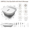 UNIFULL Collapsible Foot Spa Bath with Heat and Massage Rollers,