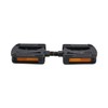 Resin Rubber Grip Pedal 9/16" Bicycle Cycle Bike Amber Reflectors