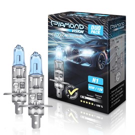Diamond Vision 2 x H1 12 V 55 W Ultra Intense 4200 K Halogen Car Bulbs Twice as Durable Duobox E-mark