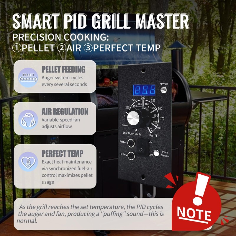 Upgraded PID Digital Pro Control Board (Item#365) Compatible with Traeger