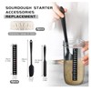 Sourdough Starter Set with Thermometer Strip Cloth Cover Efficient Bread