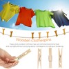Wood Clothes Pin,Natural Birchwood Clothespins,Strong Grip,Heavy Duty Outdoor Clothes Clips