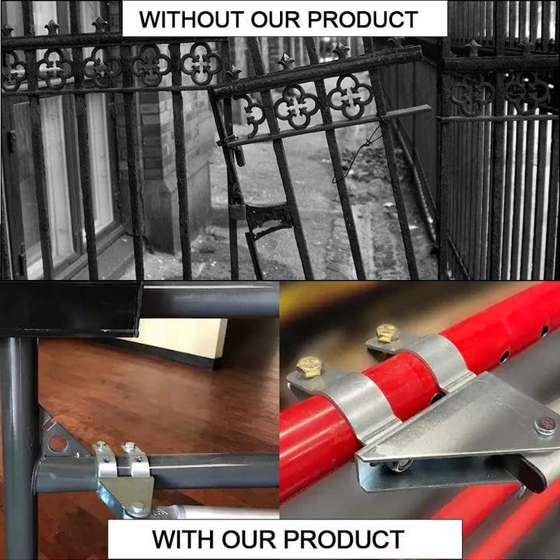 scottchen PRO Tube Gate Bracket Fits 1.6" to 2" Pipe,