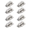 bnafes 8Pack Metal Duckbilled Box Hasp Lock Toggle Latch Catch Decorative Hasp Box Trunk Latch Hasps for Jewelry Wooden Case Boxes with Mounting Screws