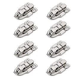 bnafes 8Pack Metal Duckbilled Box Hasp Lock Toggle Latch Catch Decorative Hasp Box Trunk Latch Hasps for Jewelry Wooden Case Boxes with Mounting Screws