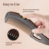 DINGFENG 4 Pcs Dandruff comb, 8.07x1.97in Hollow Tooth Head Lice
