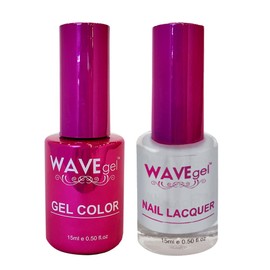 WAVEGEL Soak-Off Gel & Nail Lacquer Matching Duo Set - Princess Collection - #66 Cloud Fall I 0.5 Oz