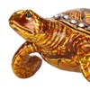 Tortoise Figurine Electroplated Turtle Jewelry Trinket Storage Box Ornament with