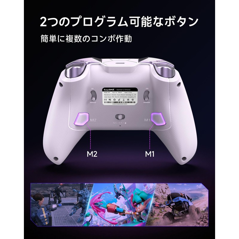 EasySMX D10 PC Controller, Charging Dock, Wireless Gamepad, Game Controller