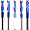 EANOSIC 5PCS Spiral Router Bits Up Down Compression Bit with