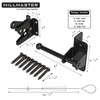 HILLMASTER Self Locking Gate Latch for Wooden Fence with Steel