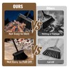 AMAGABELI Metal Fireplace Ash Shovel and Brush Set Accessories 32''
