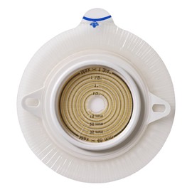 Coloplast 28334900 Colostomy Barrier Assura Extended Wear Silicone Based Large Flange Blue Code Synthetic Resin Cut-to-fit, 3/8 To 2-1/8 Inch Stoma 2833 Box Of 5