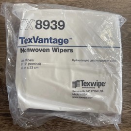 Texwipe TX8939 Texvantage Texwipe Nonwoven Wipes 300Ct 9x9” Cleanroom Laboratory Rags