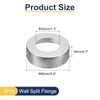 sourcing map 4pcs Shower Arm Flange 60mm/2.4" OD Escutcheon Plate