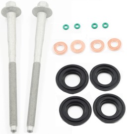 VHEUHZ Fuel Injector Gasket Set Injectors O-Ring 1795871 1673999 Compatible with Ford Transit Mk7 6C1Q6K780AB 6C1Q9M577AB 6C1Q9K546BC