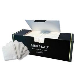 Merbeau Clean Facial Pads for Sensitive Skin, 60 Count, Triple Layers, Textured & Ultra Soft Side