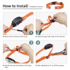 Collar Replacement Strap, Reflective Replacement Nylon Collar Strap Dog GPS