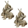 Design Toscano Bunched Bunnies Cast Iron Statue, Bronze