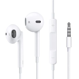 [2024 Version] Earphones, Wired Earphones, Earphones, Microphone, Deep Bass, Microphone Included, Stereo Earphones, Remote Control, Noise Canceling, Call Compatible, Volume Adjustment, In-Ear